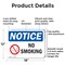 Signmission No Smoking OSHA Notice Sign, Aluminum, 18in W x 12in L, 2PK OS-2PACK-NS-A-1218-L-16187 - alternate 2